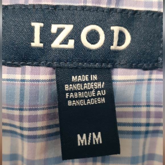 Mens' NWT Izod brand dress shirt - size medium - Picture 4 of 6